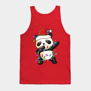 Panda Dabbing Christmas Tank Top